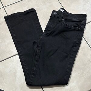 LC Lauren Conrad Women's Dark Black barely bootcut Jeans